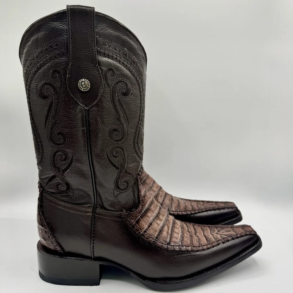 Rock'em Boots‎ Men's Size 9 Brown Bovine Leather Pointed Toe